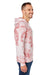 J America 8861JA Mens Tie-Dye Hooded Sweatshirt Hoodie Dusty Rose Side
