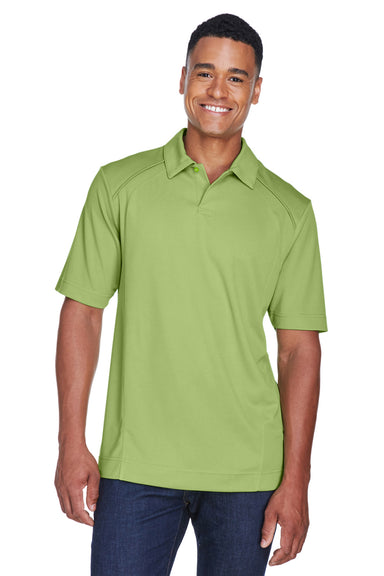North End 88632 Mens Sport Red Performance Moisture Wicking Short Sleeve Polo Shirt Cactus Green Front