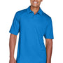 North End Mens Sport Red Performance Moisture Wicking Short Sleeve Polo Shirt - Light Nautical Blue