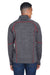 North End 88697 Mens Sport Red Flux Full Zip Jacket Carbon Grey/Red Back