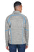 North End 88697 Mens Sport Red Flux Full Zip Jacket Platinum Grey/Royal Blue Back