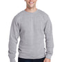 J America Mens Crewneck Sweatshirt - Grey Triblend