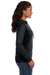 Anvil 887L Womens Long Sleeve Hooded T-Shirt Hoodie Black/Dark Grey Side