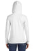 Anvil 887L Womens Long Sleeve Hooded T-Shirt Hoodie White/Dark Grey Back