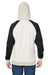 J America 8886JA Mens Vintage Hooded Sweatshirt Hoodie Antique White/Black Back