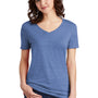 Jerzees Womens Vintage Snow Short Sleeve V-Neck T-Shirt - Royal Blue