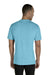 Jerzees 88MR Mens Vintage Snow Short Sleeve Crewneck T-Shirt Heather Caribbean Blue Back