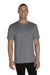 Jerzees 88MR Mens Vintage Snow Short Sleeve Crewneck T-Shirt Heather Charcoal Grey Front