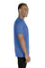 Jerzees 88MR Mens Vintage Snow Short Sleeve Crewneck T-Shirt Heather Royal Blue Side