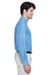 UltraClub 8960 Mens Cypress Denim Long Sleeve Button Down Shirt w/ Pocket Light Blue Side