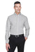 UltraClub 8970 Mens Classic Oxford Wrinkle Resistant Long Sleeve Button Down Shirt w/ Pocket Charcoal Grey Front