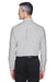 UltraClub 8970 Mens Classic Oxford Wrinkle Resistant Long Sleeve Button Down Shirt w/ Pocket Charcoal Grey Back