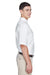 UltraClub 8972 Mens Classic Oxford Wrinkle Resistant Short Sleeve Button Down Shirt w/ Pocket White Side