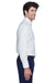 UltraClub 8975 Mens Whisper Long Sleeve Button Down Shirt w/ Pocket White Side