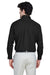 UltraClub 8975 Mens Whisper Long Sleeve Button Down Shirt w/ Pocket Black Back