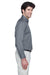 UltraClub 8975 Mens Whisper Long Sleeve Button Down Shirt w/ Pocket Graphite Grey Side