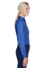 UltraClub 8976 Womens Whisper Long Sleeve Button Down Shirt Royal Blue Side