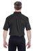 UltraClub 8977 Mens Whisper Short Sleeve Button Down Shirt w/ Pocket Black Back