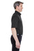 UltraClub 8977 Mens Whisper Short Sleeve Button Down Shirt w/ Pocket Black Side