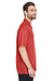 UltraClub 8980 Mens Cabana Breeze Short Sleeve Button Down Camp Shirt w/ Pocket Brick Red Side