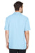 UltraClub 8980 Mens Cabana Breeze Short Sleeve Button Down Camp Shirt w/ Pocket Island Blue Back