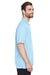 UltraClub 8980 Mens Cabana Breeze Short Sleeve Button Down Camp Shirt w/ Pocket Island Blue Side