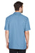 UltraClub 8980 Mens Cabana Breeze Short Sleeve Button Down Camp Shirt w/ Pocket Wedgewood Blue Back