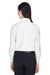 UltraClub 8990 Womens Classic Oxford Wrinkle Resistant Long Sleeve Button Down Shirt w/ Pocket White Back