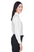 UltraClub 8990 Womens Classic Oxford Wrinkle Resistant Long Sleeve Button Down Shirt w/ Pocket White Side