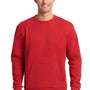 Next Level Mens Fleece Crewneck Sweatshirt - Red