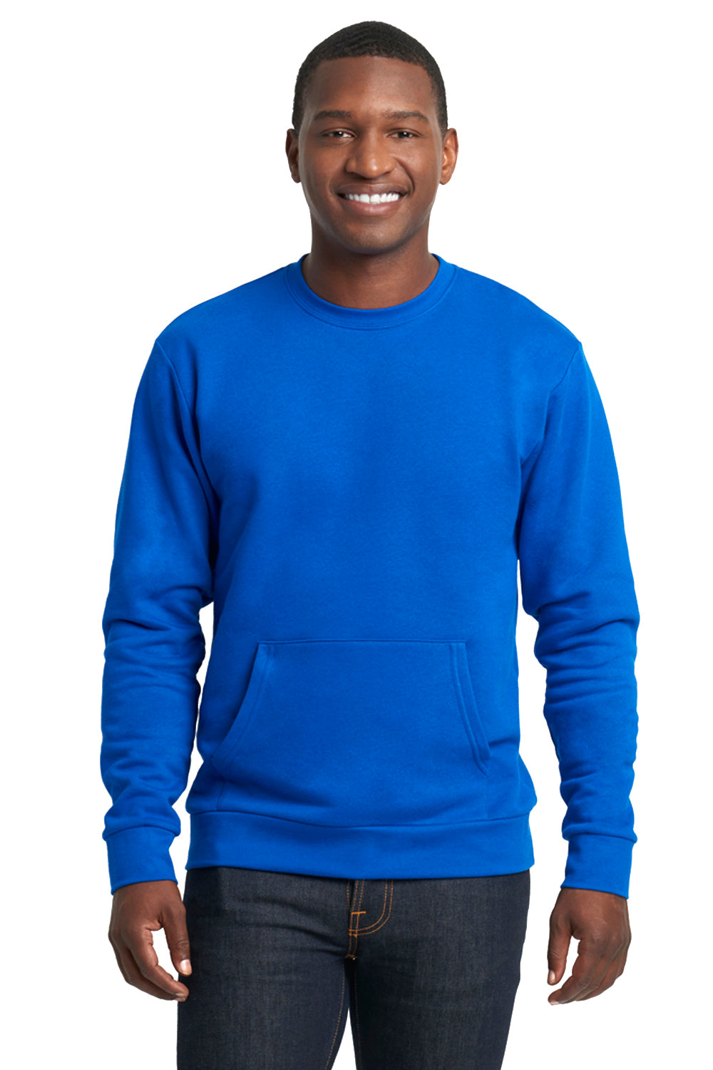 Next Level 9001 Fleece Crewneck Sweatshirt Royal Blue Front