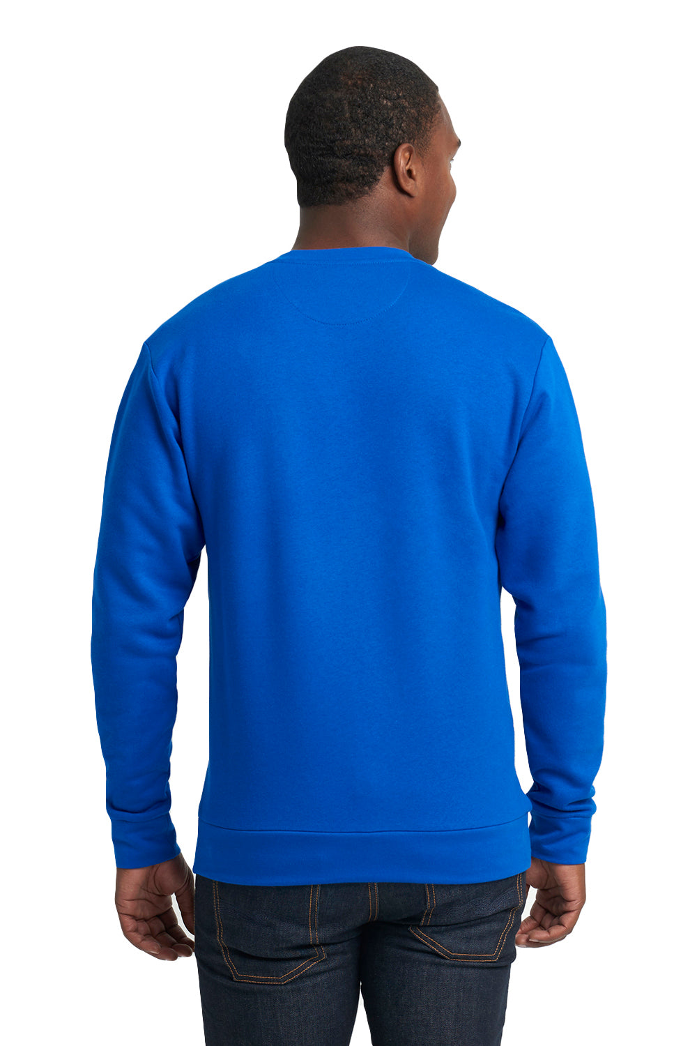 Next Level 9001 Fleece Crewneck Sweatshirt Royal Blue Back