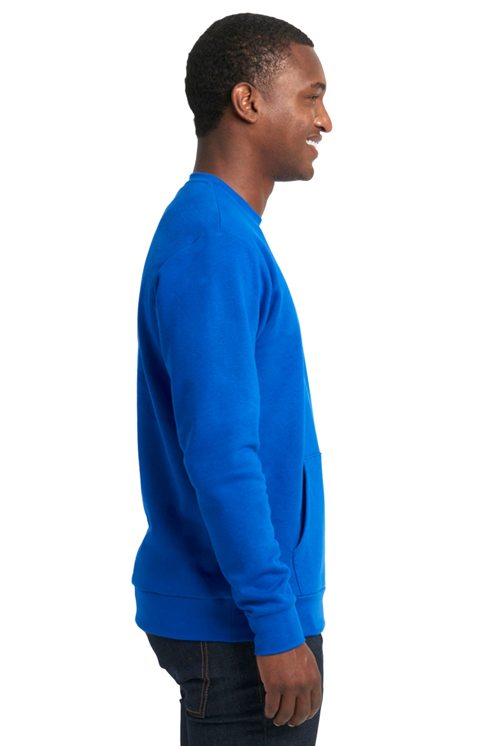Next Level 9001 Fleece Crewneck Sweatshirt Royal Blue Side