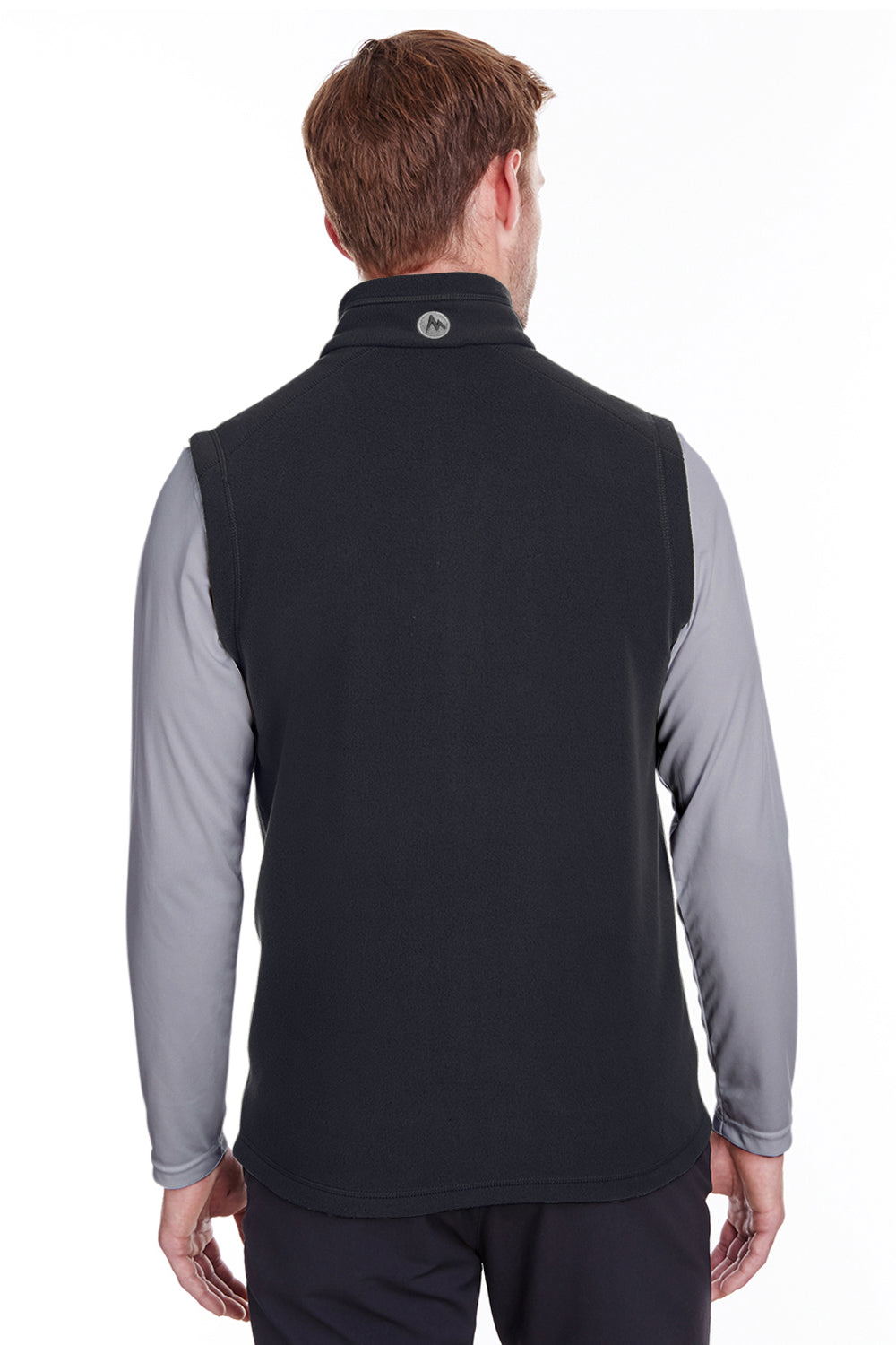 Marmot 901077 Mens Rocklin Fleece Full Zip Vest Black Back