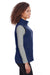Marmot 901080 Womens Rocklin Fleece Full Zip Vest Navy Blue Side