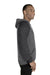 Jerzees 90MR Mens Vintage Snow Hooded Sweatshirt Hoodie Heather Charcoal Grey/Black Side