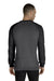 Jerzees 91MR Mens Vintage Snow French Terry Crewneck Sweatshirt Heather Charcoal Grey/Black Back