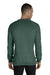 Jerzees 91MR Mens Vintage Snow French Terry Crewneck Sweatshirt Heather Forest Green Back