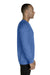 Jerzees 91MR Mens Vintage Snow French Terry Crewneck Sweatshirt Heather Royal Blue Side