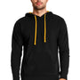 Next Level Mens French Terry Fleece Hooded Sweatshirt Hoodie - Black/Gold