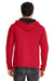 Next Level 9301 Mens French Terry Fleece Hooded Sweatshirt Hoodie Red/Black Back