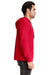 Next Level 9301 Mens French Terry Fleece Hooded Sweatshirt Hoodie Red/Black SIde