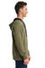 Next Level 9301 French Terry Fleece Hooded Sweatshirt Hoodie Military Green/Black Side