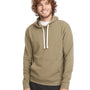 Next Level Mens Fleece Hooded Sweatshirt Hoodie - Military Green