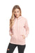Next Level 9303 Fleece Hooded Sweatshirt Hoodie Desert Pink Front