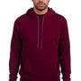 Next Level Mens Sueded French Terry Hooded Sweatshirt Hoodie - Maroon - NEW