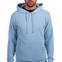 Next Level Mens Sueded French Terry Hooded Sweatshirt Hoodie - Stonewashed Denim Blue - NEW