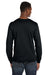 Anvil 949 Mens Long Sleeve Crewneck T-Shirt Black Back