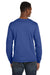 Anvil 949 Mens Long Sleeve Crewneck T-Shirt Heather Blue Back