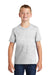 Port & Company PC455Y Youth Fan Favorite Short Sleeve Crewneck T-Shirt Ash Grey Front